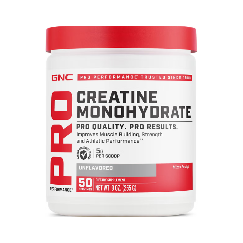 Creatina Monohidrata Performance, Fara aroma, 255 g, GNC