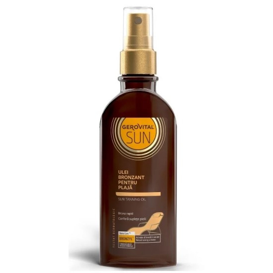 Ulei bronzant pentru plaja Sun, 150 ml, Gerovital