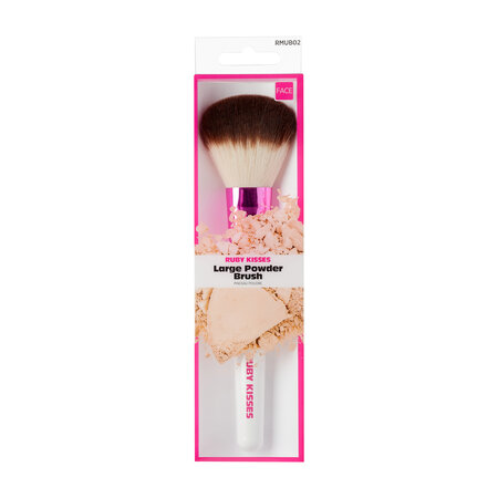 Pensula machiaj pentru pudra, 1 bucata, Ruby Kisses 757821