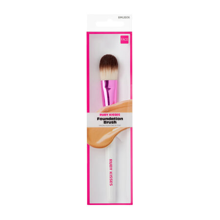 Pensula machiaj pentru fond de ten, 1 bucata, Ruby Kisses 757824