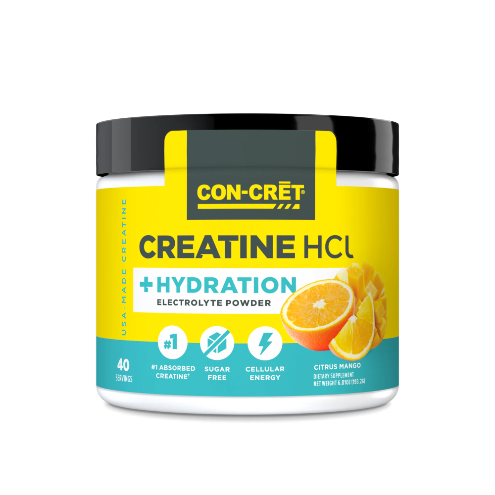 Creatina HCL cu electroliti, Citrus Mango, 193.2 g, Con-Cret