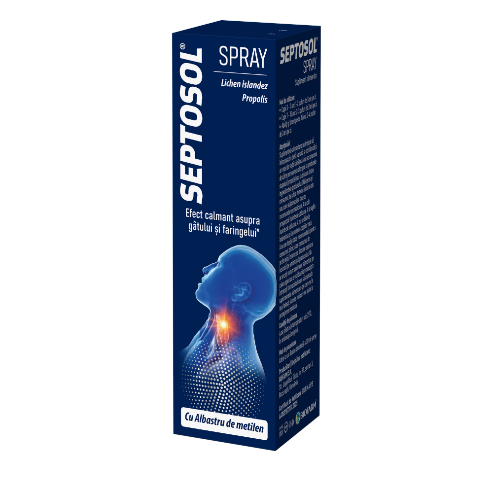 Septosol Spray cu Albastru de metilen, 30 ml, Biofarm