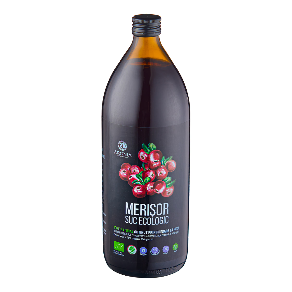 Suc Bio de Merisor, 1000 ml, Aronia Charlottenburg
