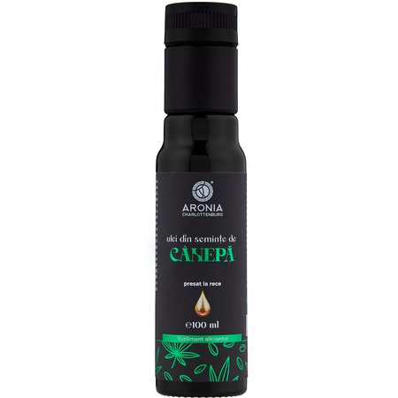 Ulei din seminte de Canepa presat la rece, 100 ml, Aronia Charlottenburg