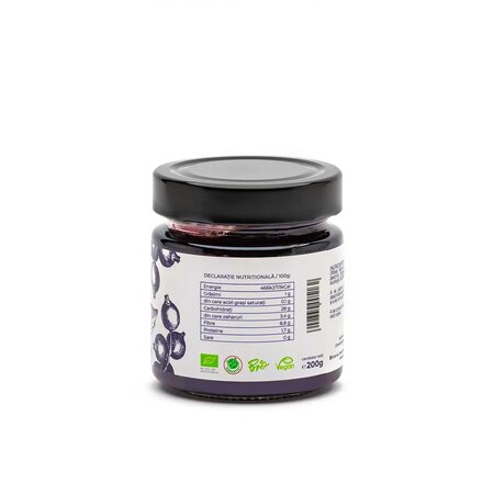 Gem de coacaze negre ecologic, fara zahar, 200 g, Aronia Charlottenburg 758074