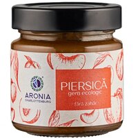 Gem de piersici ecologic, fara zahar, 200 g, Aronia Charlottenburg