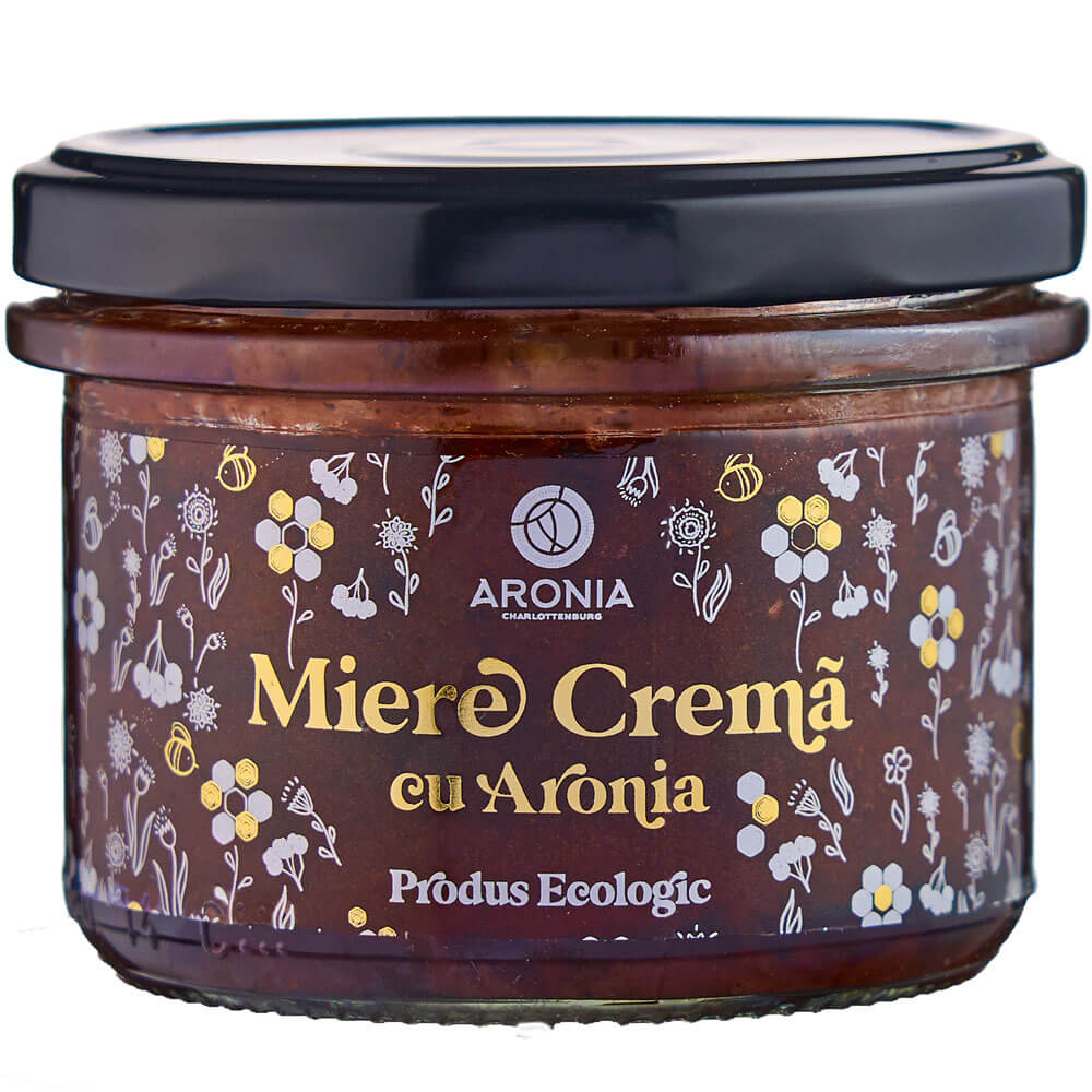 Miere crema cu Aronia Bio, 220 g, Aronia Charlottenburg