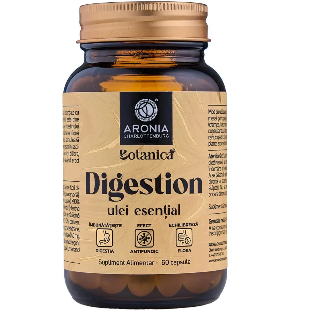 Digestion ulei esential Botanica, 60 capsule, Aronia Charlottenburg