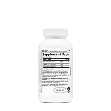 Vitamina C cu seminte de struguri, 1000 mg, 30 tablete, GNC 758420