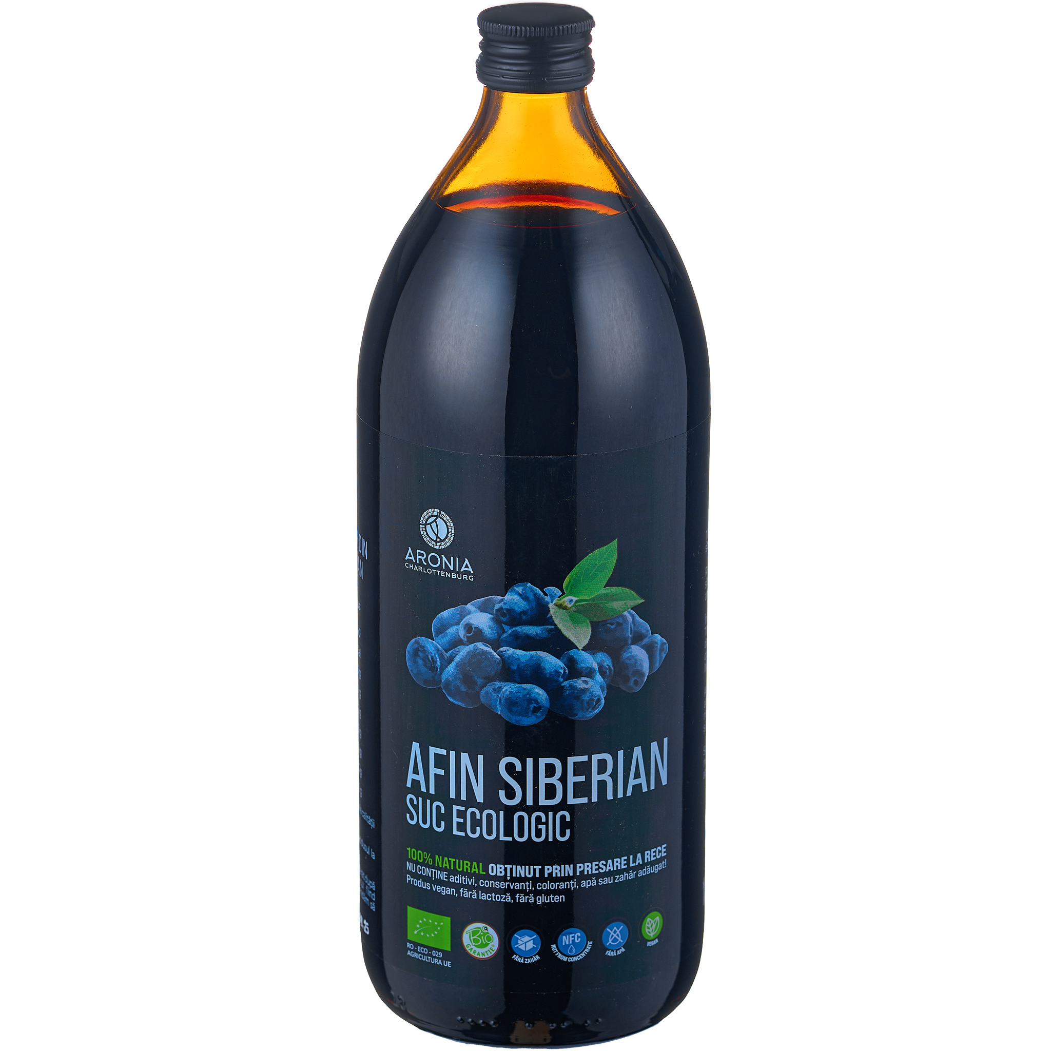 Suc ecologic de Afin Siberian, 1000 ml, Aronia Charlottenburg