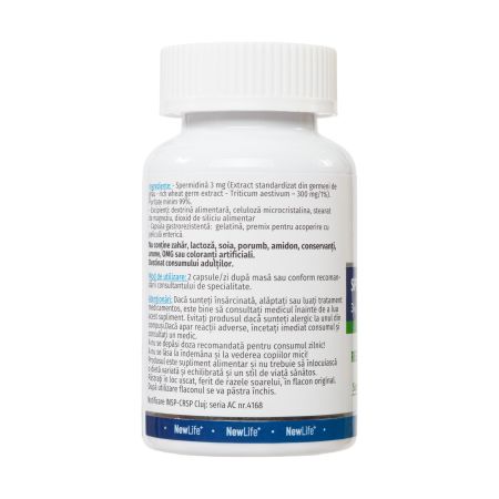 Spermidina Forte, 60 capsule gastro-rezistente, NewLife+ 759692