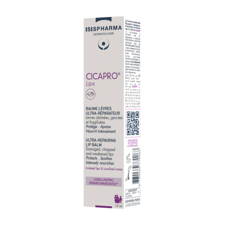 Balsam reparator intensiv pentru buze Cicapro, 15 ml, IsisPharma 759213