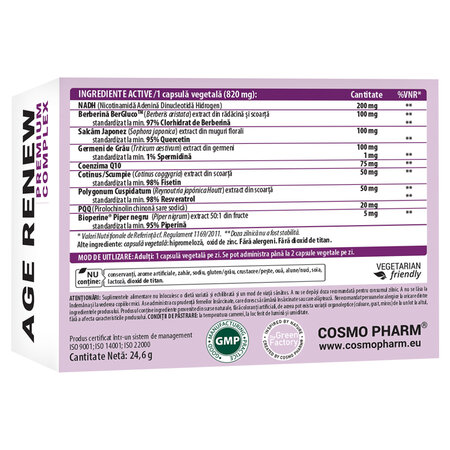 Age Renew Premium Complex, 30 capsule, Cosmo Pharm 759382