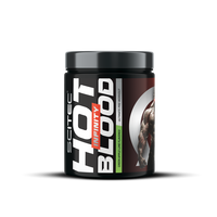Pre workout cu cofeina Hot Blood Infinity, Green Apple-Lime, 350 g, Scitec Nutrition