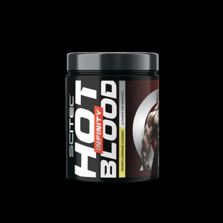 Pre workout cu cofeina Hot Blood Infinity, Orange-Lemonade, 350 g, Scitec Nutrition