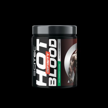Pre workout cu cofeina Hot Blood Infinity, Kiwi-Strawberry, 350 g, Scitec Nutrition