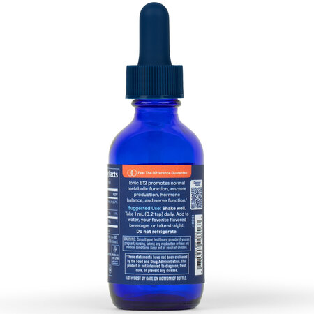 Ionic B12, 1000 mcg, 59 ml, Trace Minerals 759310
