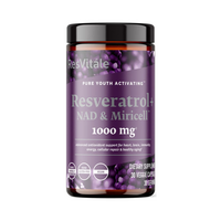 Resveratrol + NAD & Miricell, 1000 mg, 30 capsule, ResVitale