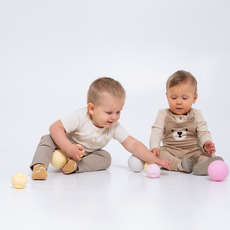 Set 4 mingi senzoriale bebe, 6 luni+, Gerardo’s Toys 759616