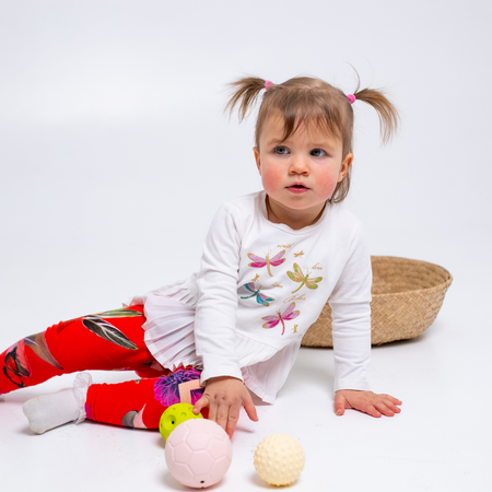 Set 4 mingi senzoriale bebe, 6 luni+, Gerardo’s Toys 759617