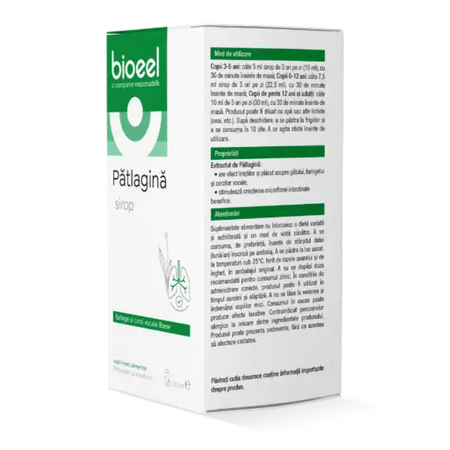 Sirop de patlagina, 120 ml, Bioeel 759864