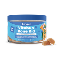 Jeleuri gumate cu calciu Vitabun Bone Kid, 3 ani+, 60 jeleuri, Bioeel
