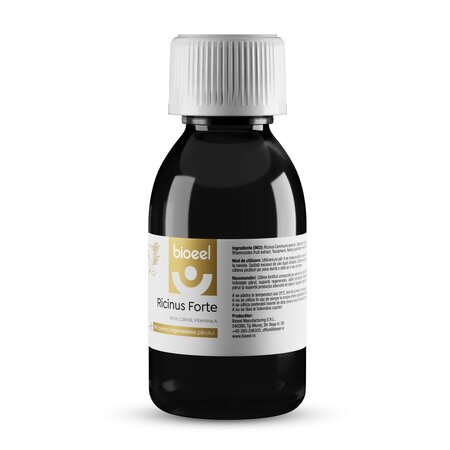 Ulei de ricin, catina cu Vitamina A Ricinus Forte, 80 ml, Bioeel 759947