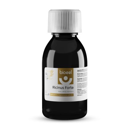 Ulei de ricin, catina cu Vitamina A Ricinus Forte, 80 ml, Bioeel