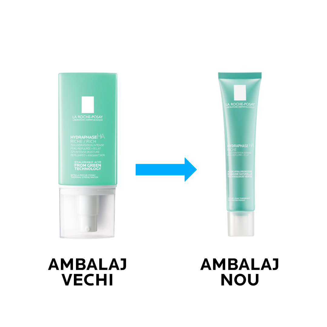 Crema intens hidratanta pentru ten sensibil si deshidratat Hydraphase HA Riche, 40 ml, La Roche-Posay