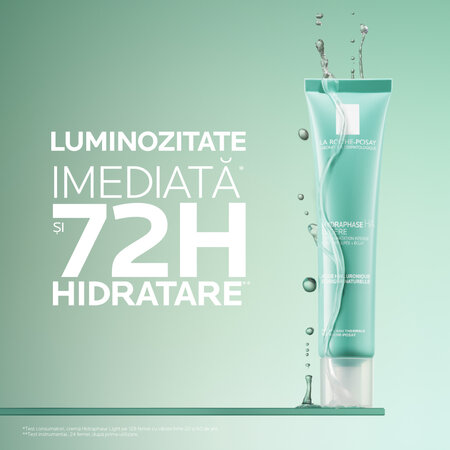 Crema intens hidratanta 72H Hydraphase HA Light, 40 ml, La Roche-Posay 816587