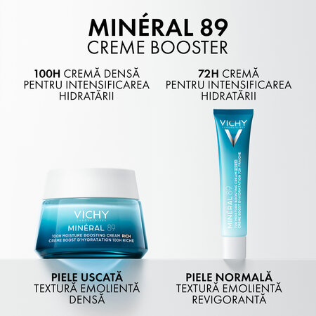 Crema intens hidratanta 72H Mineral 89, 40 ml, Vichy 760249
