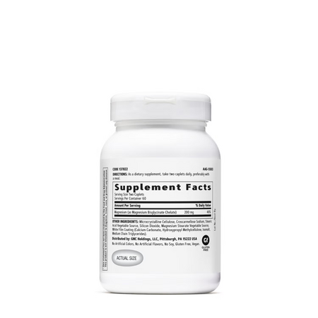 Magnesium Glycinate, 200 mg, 120 capsule, GNC 760261