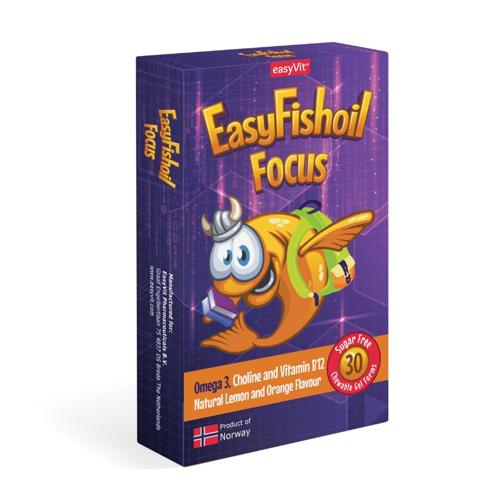 Easy Fishoil Focus, 30 comprimate masticabile, Easyfish