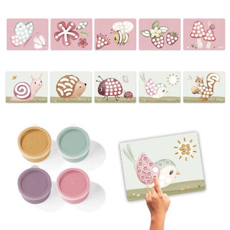 Carte pentru pictat cu degetele, 3 ani+, Little Dutch 760962