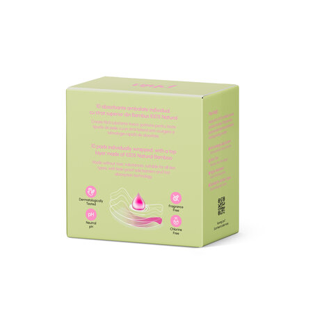 Absorbante de zi din bambus natural, 10 bucati, Phin 761029