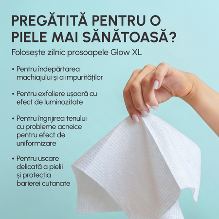 Prosoape faciale XL de unica folosinta, 30 bucati, Phin 823622