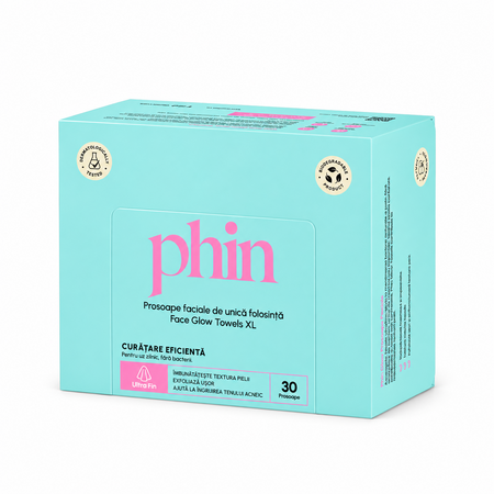 Prosoape faciale XL de unica folosinta, 30 bucati, Phin