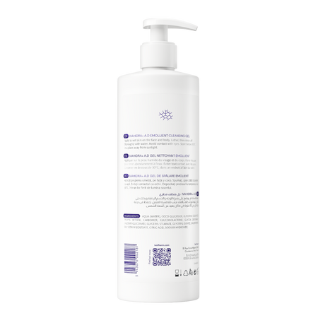 Gel de spalare emolient Ivahidra+ A.D, 450 ml, Ivatherm 761097