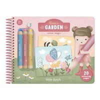 Carte de colorat cu creioane Rosa, 2 ani+, Little Dutch