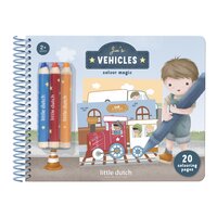 Carte de colorat cu creioane Jim, 2 ani+, Little Dutch