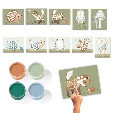 Carte de pictat cu degetele, 3 ani+, Little Dutch 761180