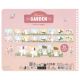 Carte cu masti pentru decupat, stickere si foarfeca incluse Rosa, 3 ani+, Little Dutch 761335