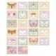 Carte cu masti pentru decupat, stickere si foarfeca incluse Rosa, 3 ani+, Little Dutch 761340
