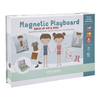 Puzzle magnetic FSC cu Jim si Rosa, 3 ani+, Little Dutch