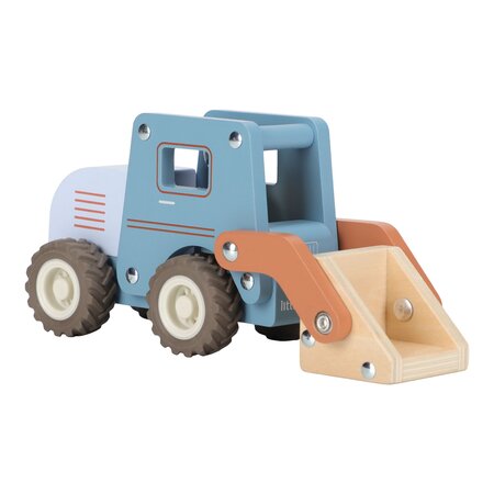 Masinuta din lemn FSC, Buldozer, 18 luni+, Little Dutch 761530