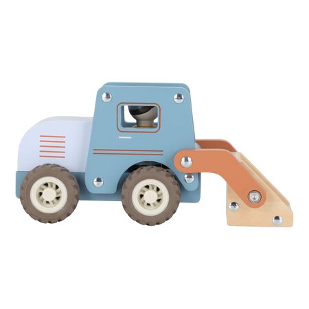 Masinuta din lemn FSC, Buldozer, 18 luni+, Little Dutch 761532