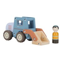 Masinuta din lemn FSC, Buldozer, 18 luni+, Little Dutch