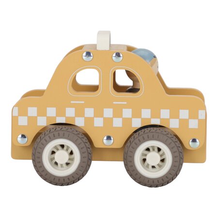 Masinuta din lemn FSC, Taxi, 18 luni+, Little Dutch 761629