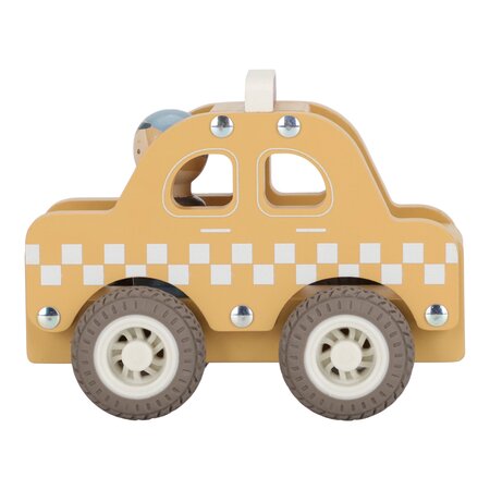 Masinuta din lemn FSC, Taxi, 18 luni+, Little Dutch 761630