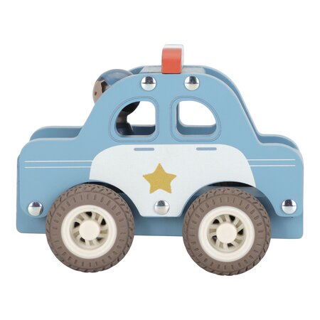 Masinuta din lemn FSC, Politie, 18 luni+, Little Dutch 761667